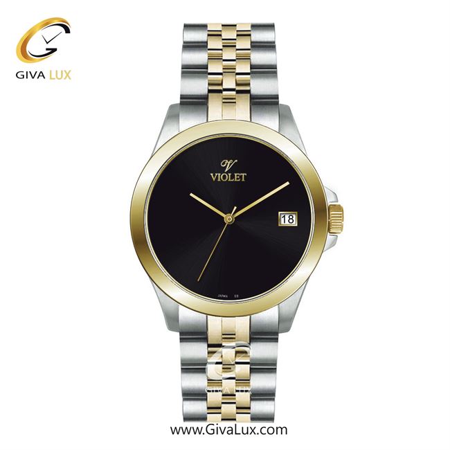 ساعت مچی اورجینال مردانه ویولت VIOLET طلایی-نقره ای | نقره ای-طلایی| مشکی| کد رفرنس 0589/2